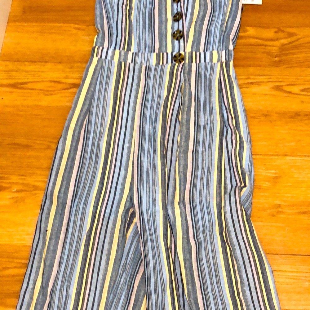 Francesca’s strapless jumpsuit